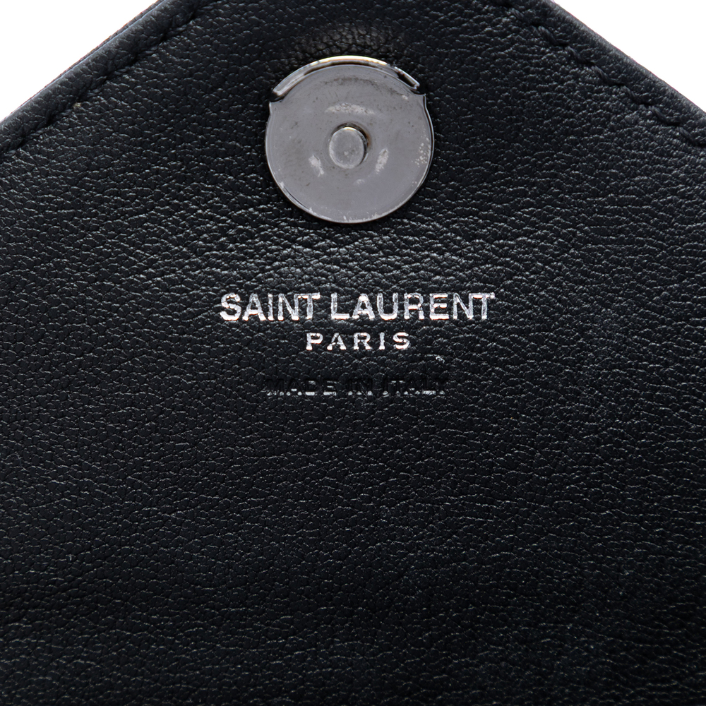 Pre-Loved Saint Laurent Mini Chevron Sheepskin Monogram College Satchel - Picture 5 of 7